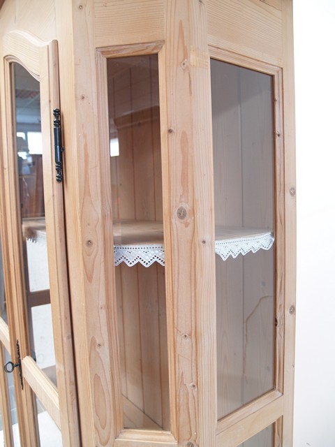 Weichholz Vitrine Schrank