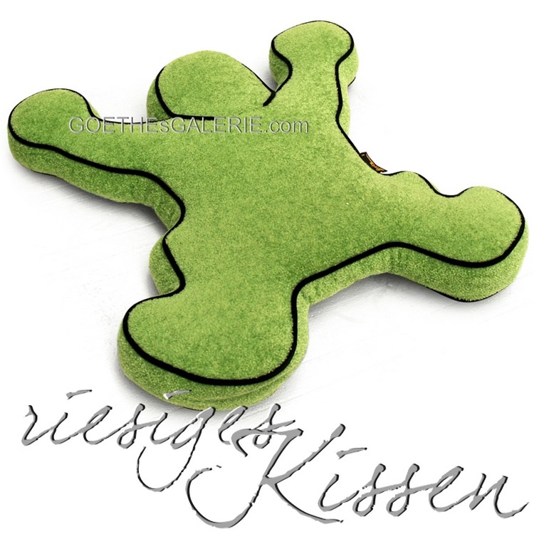 Bretz Kissen Polster KEITH HARING grün Bretz Kissen Keith Haring