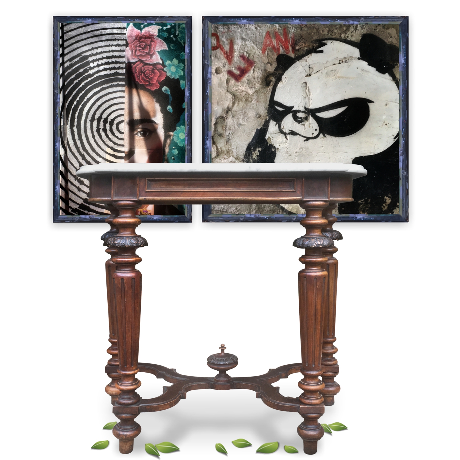 Konsolentisch Konsole Tisch Marmorplatte Historismus antik antiker Tisch toller Zustand Marmorplatte Konsole Garderobe Beistelltisch Vollholz Gründerzeit beschnitzt