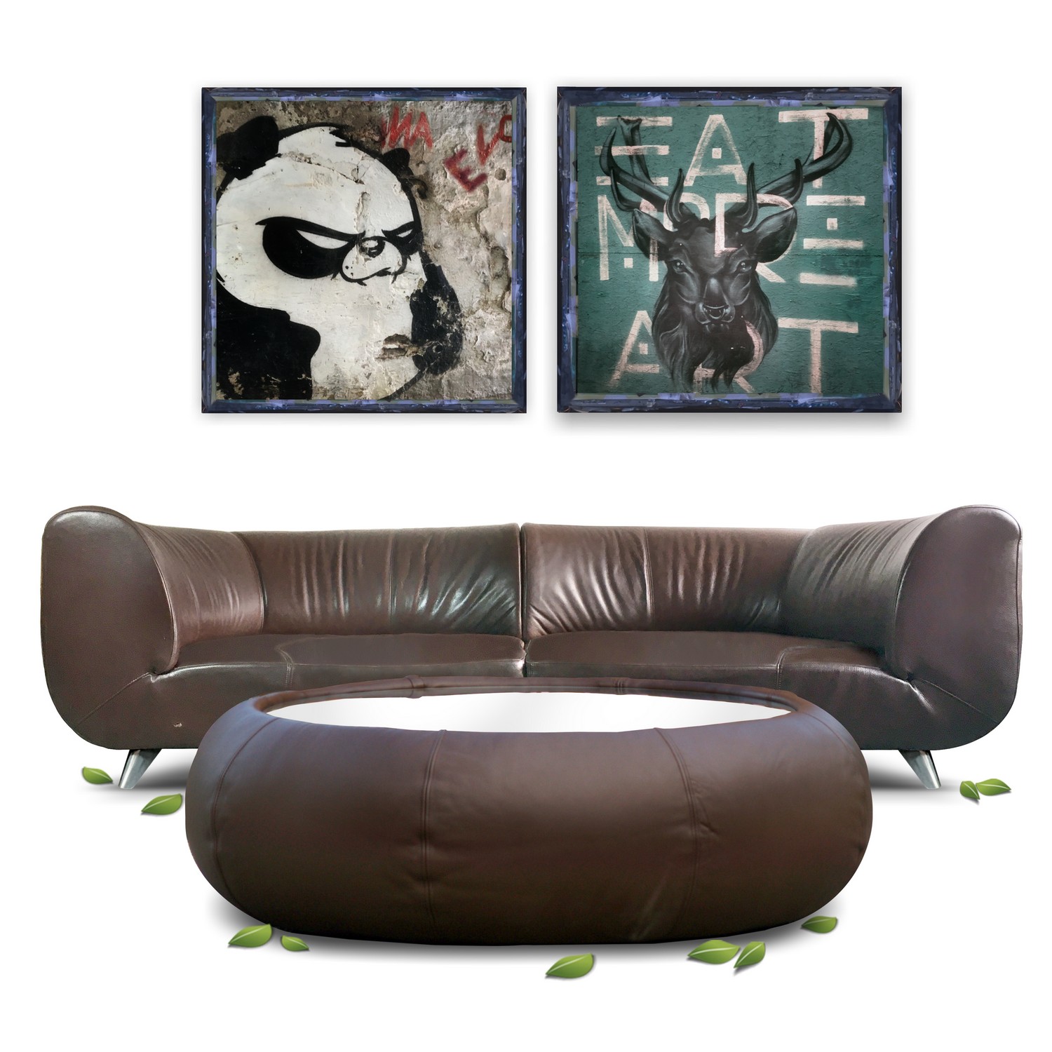 Bretz Sofa Chill Loveseat Riesensofa Leder braun Designklassiker