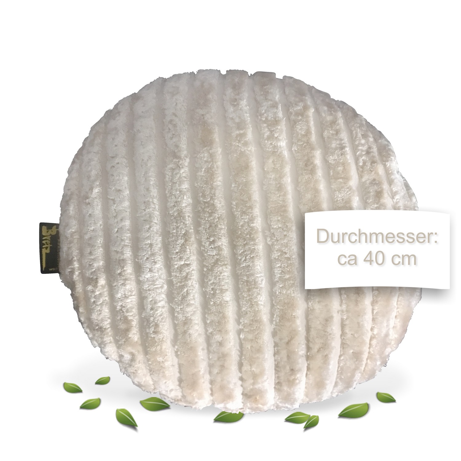 Bretz Sofakissen Streifen creme flauschig