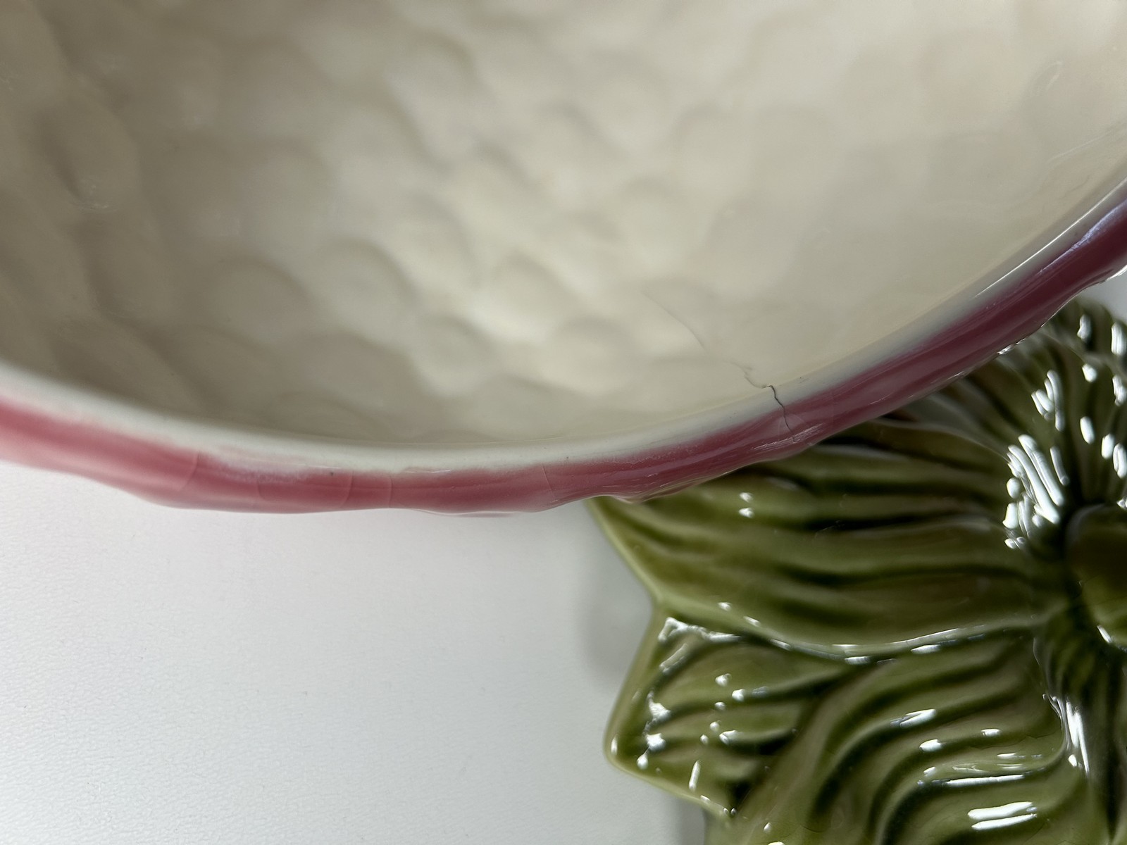 Bordallo Pinheiro Terrine Erdbeere Majolika Portugal