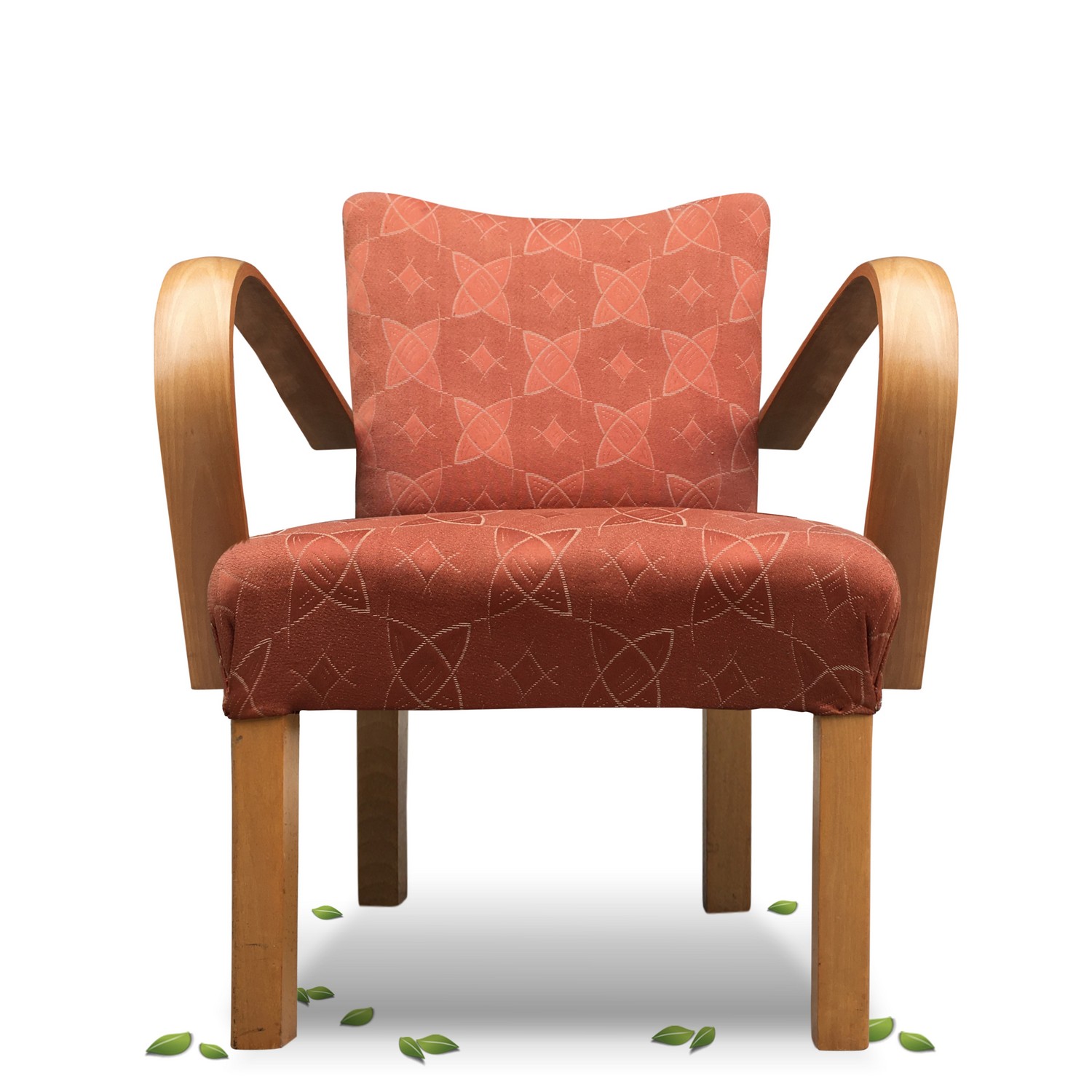 Armlehnstuhl Vintage 1940 Artdeco Sessel Halabala Design Armlehnstuhl