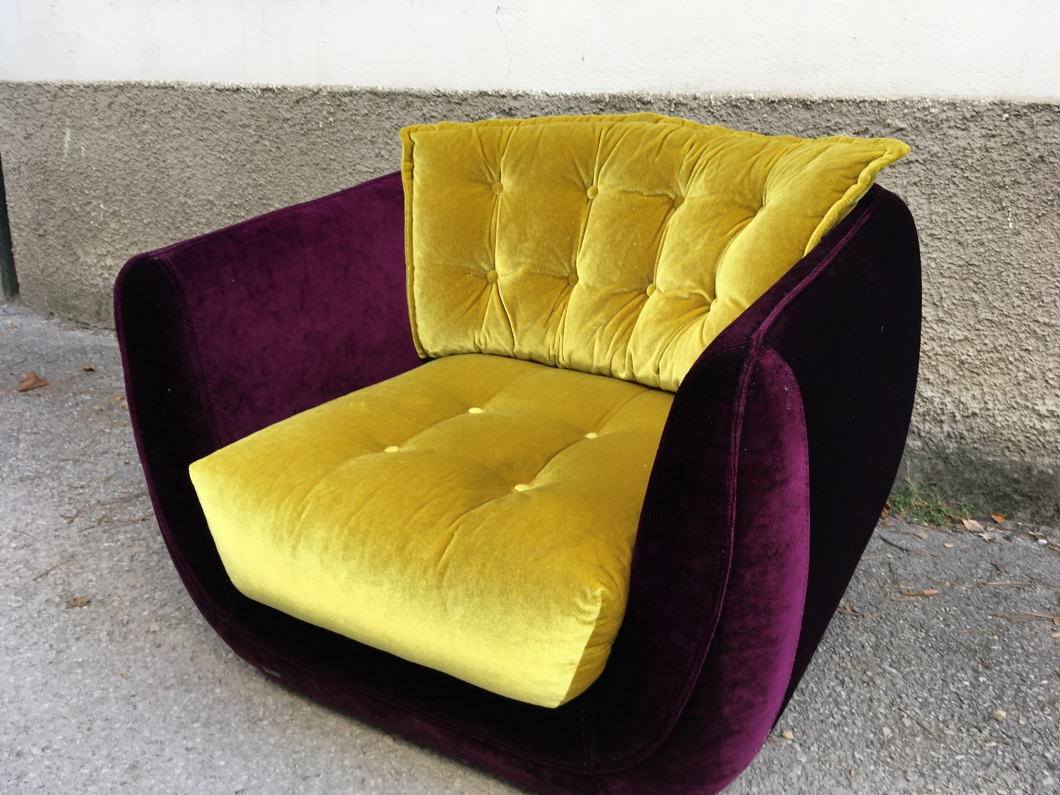 Bretz Sessel CUPCAKE Stuhl Designsessel Original violett gold