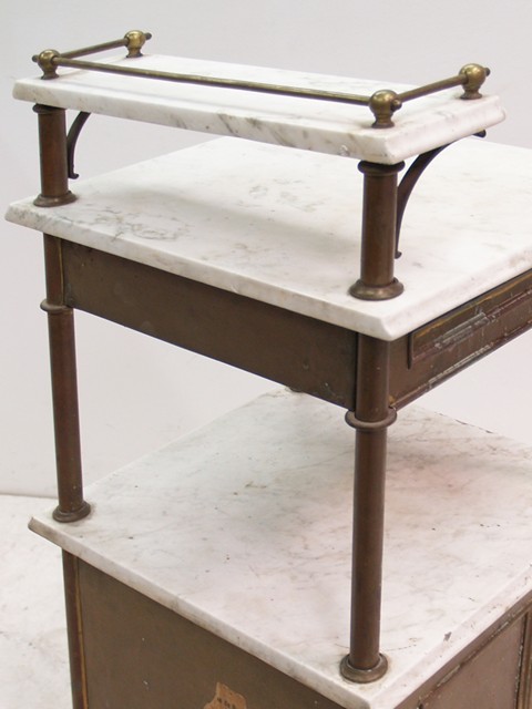 antiker Messing Schrank