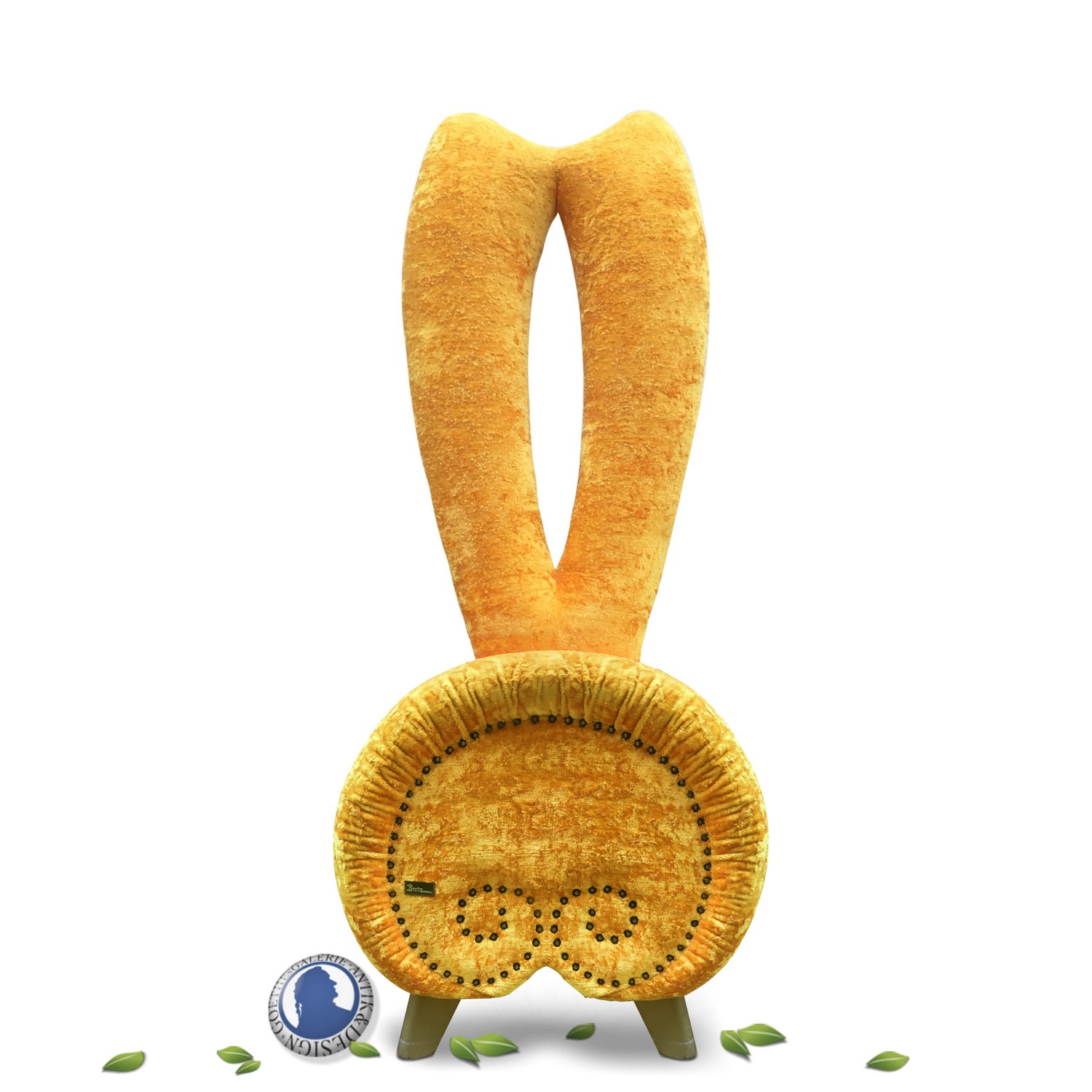 Bretz Sessel BUNNY Hochlehner Stuhl goldgelb Designsessel Original