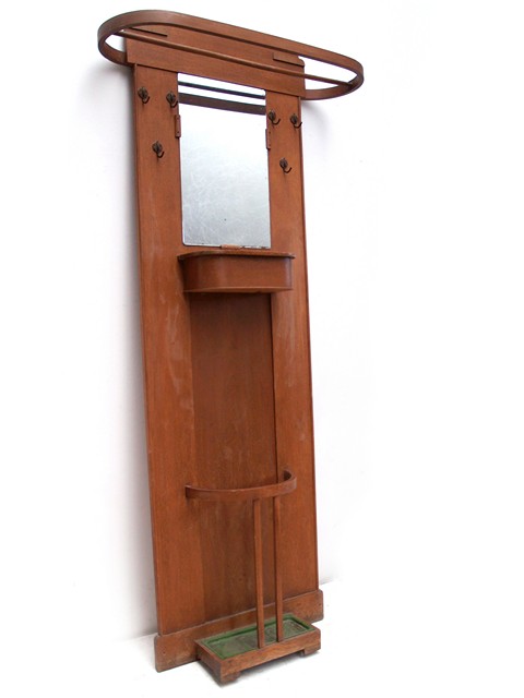 Garderobenwand Garderobe antik Artdeco Jugendstil Kleiderständer antike garderobe bugholz