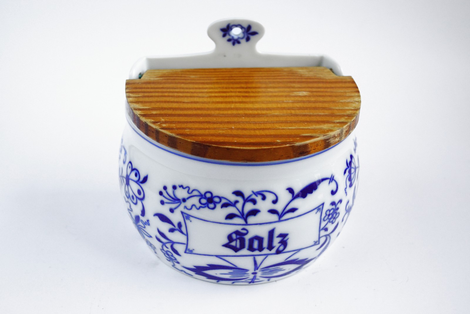 Salzschütte Salzfass Gerold Porzellan Zwiebelmuster Vintage