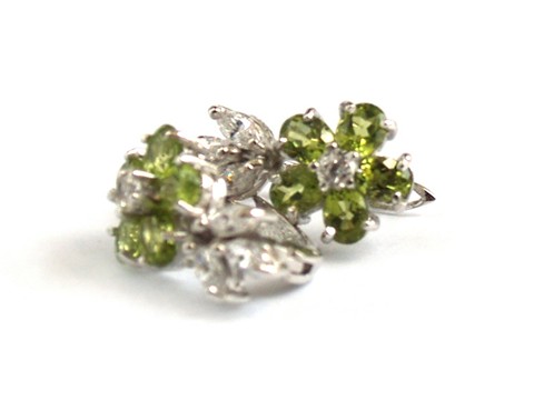 Ohrstecker 925 Silber echte Edelsteine traumhafter Schmuck Peridot 925 Silber Ohrstecker grüne Edelsteine