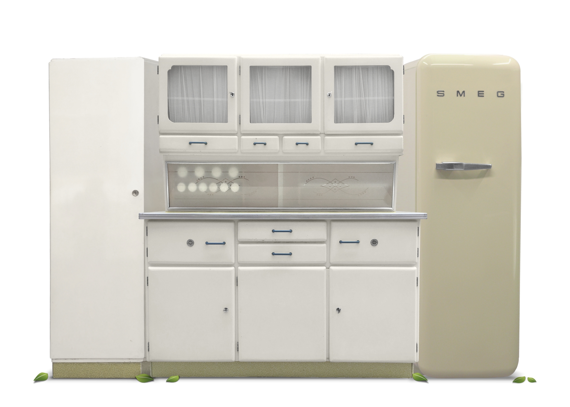 Küche Vintage creme Küchenschrank