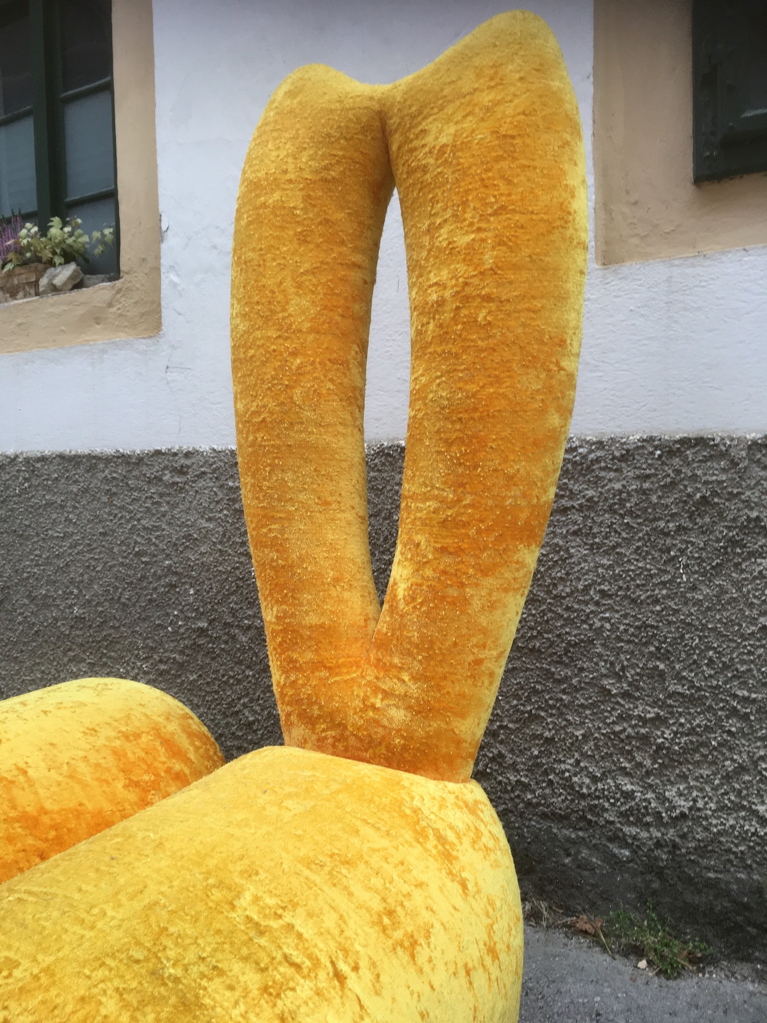 Bretz Sessel BUNNY Hochlehner Stuhl goldgelb Designsessel Original