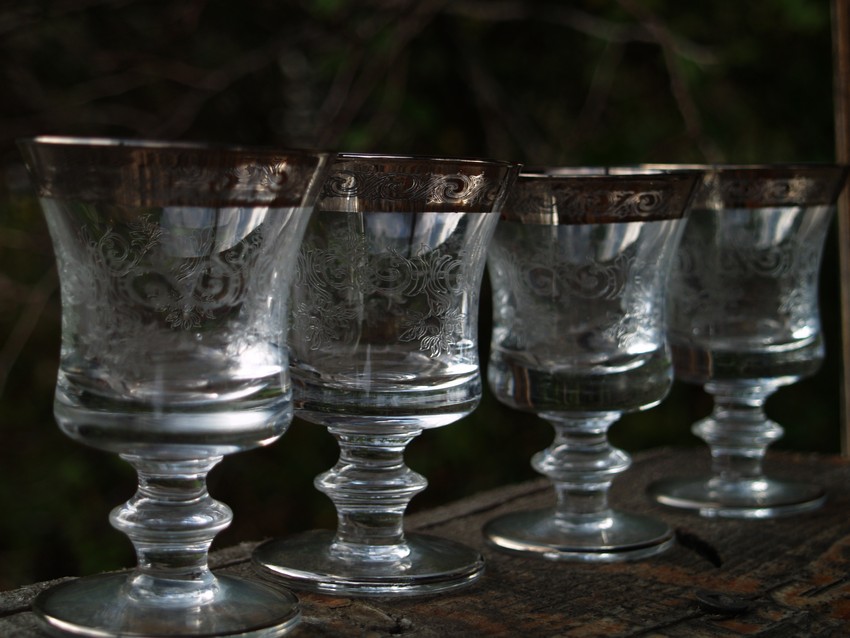 Weinglas Pantographie