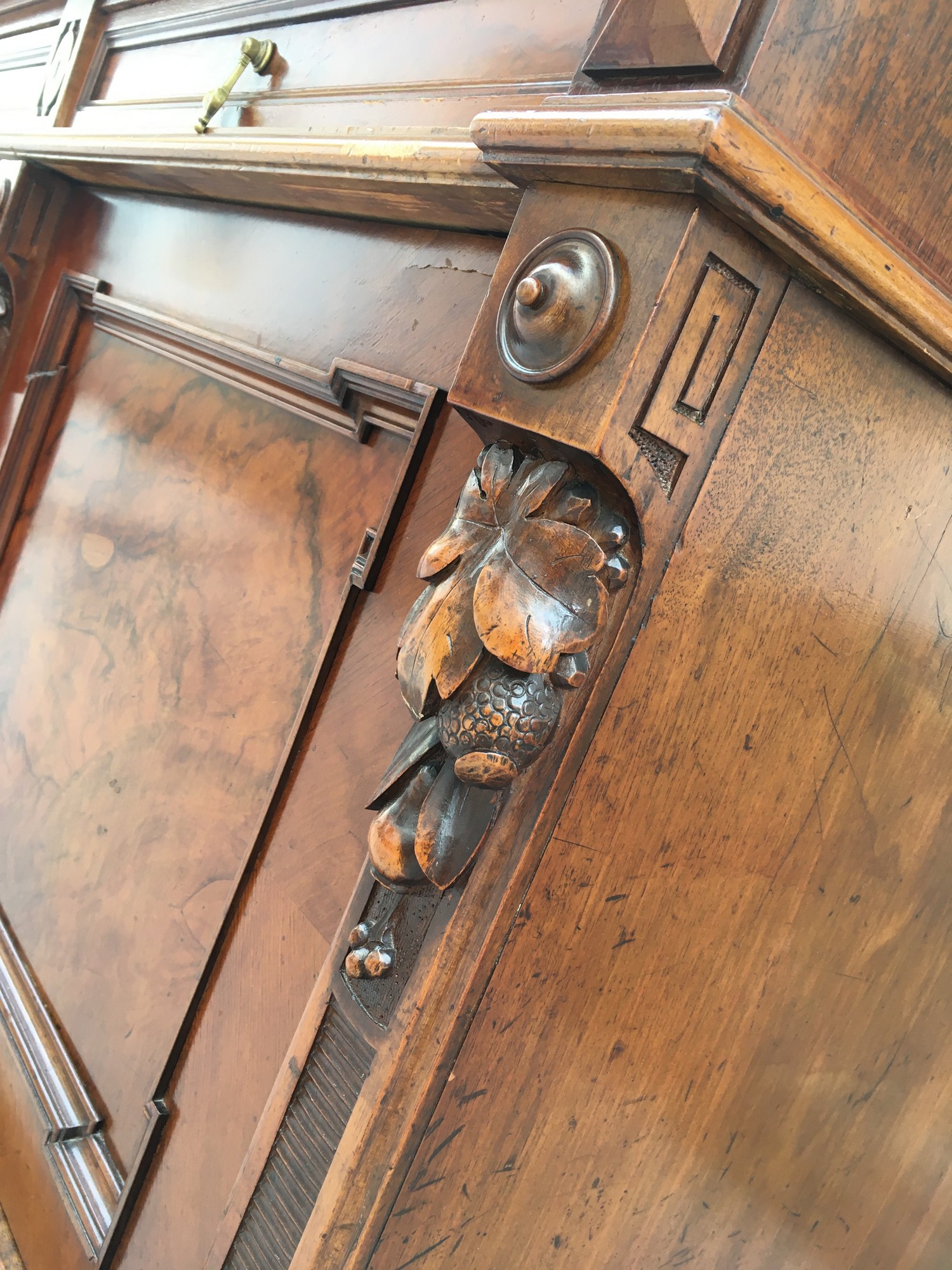 Kommode antikes Möbel Sideboard Anrichte Marmorplatte