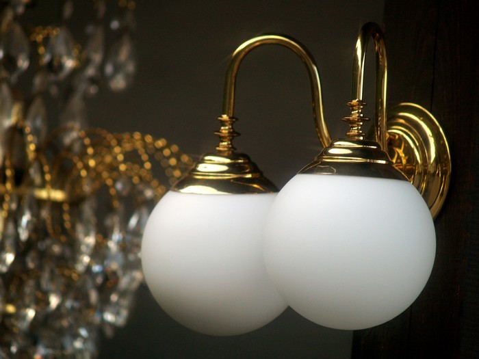 Wandlampe Glas