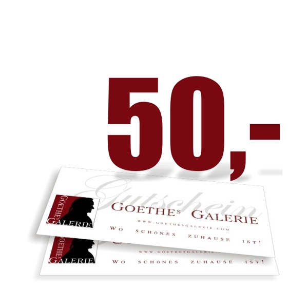 Einkaufsgutschein Geschenkgutschein Gutschein € 50,00 Gutschein EUR 50,00