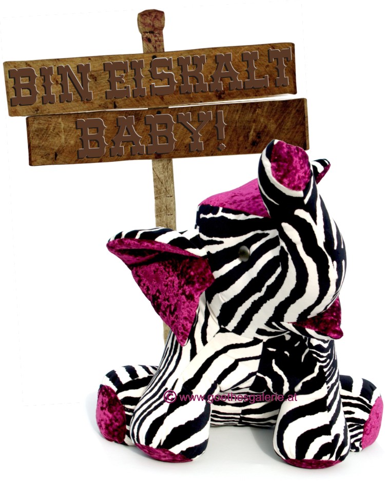 Bretz Cultsofa Kissen Elefant Zebrastoff Bretz Elefant Zebrastoff