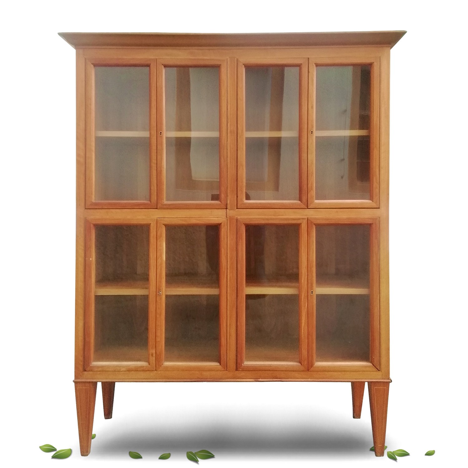 Vitrine hochwertiger Schrank elegante Fertigung Bücherschrank Vitrine hochwertiger Schrank schlichte Fertigung Bücherschrank Geschirrschrank Geschirrvitrine Skandi Danish Design Möbel