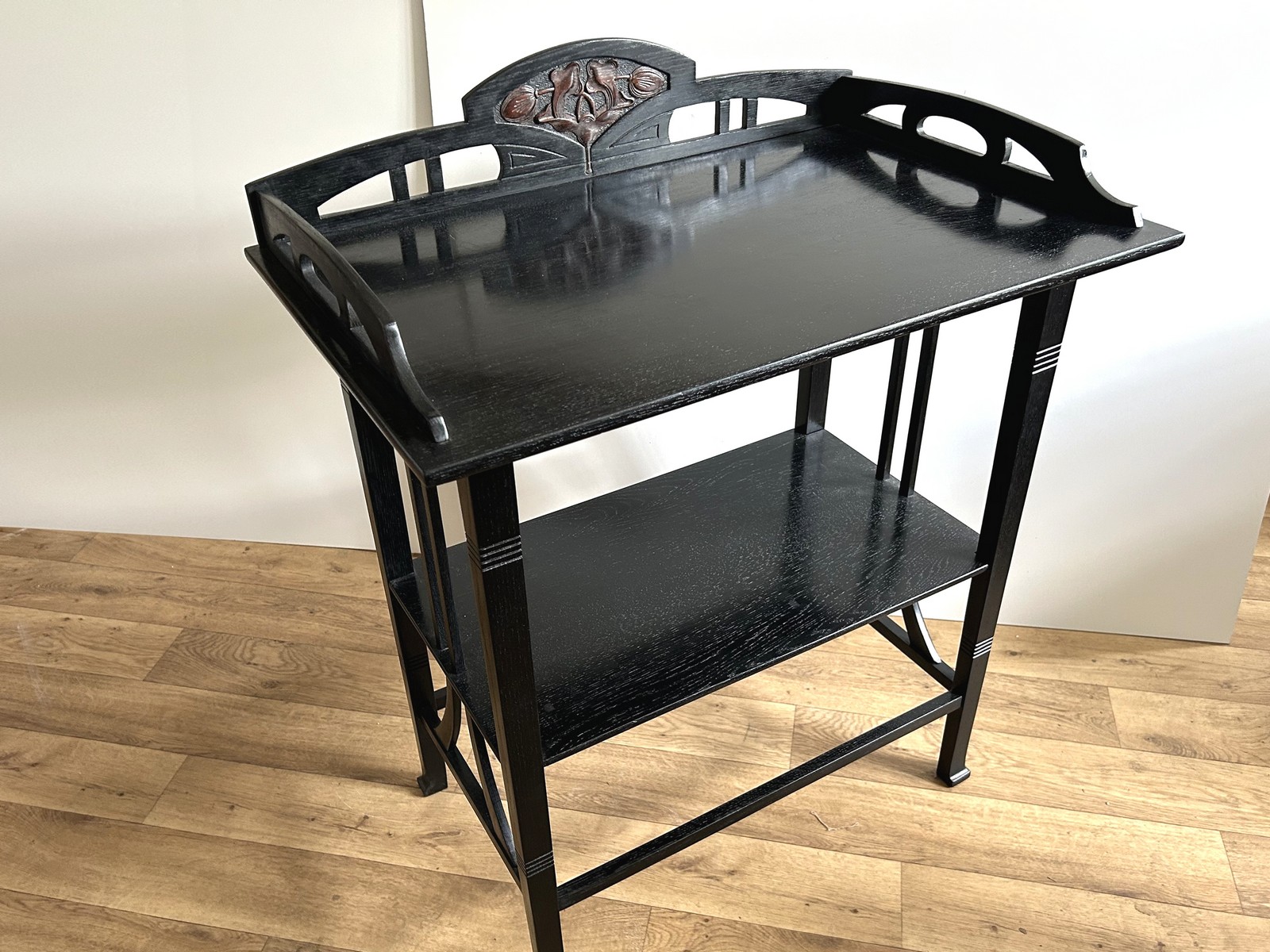 Antike Möbel Jugendstil Tisch antik Serviertisch schwarz