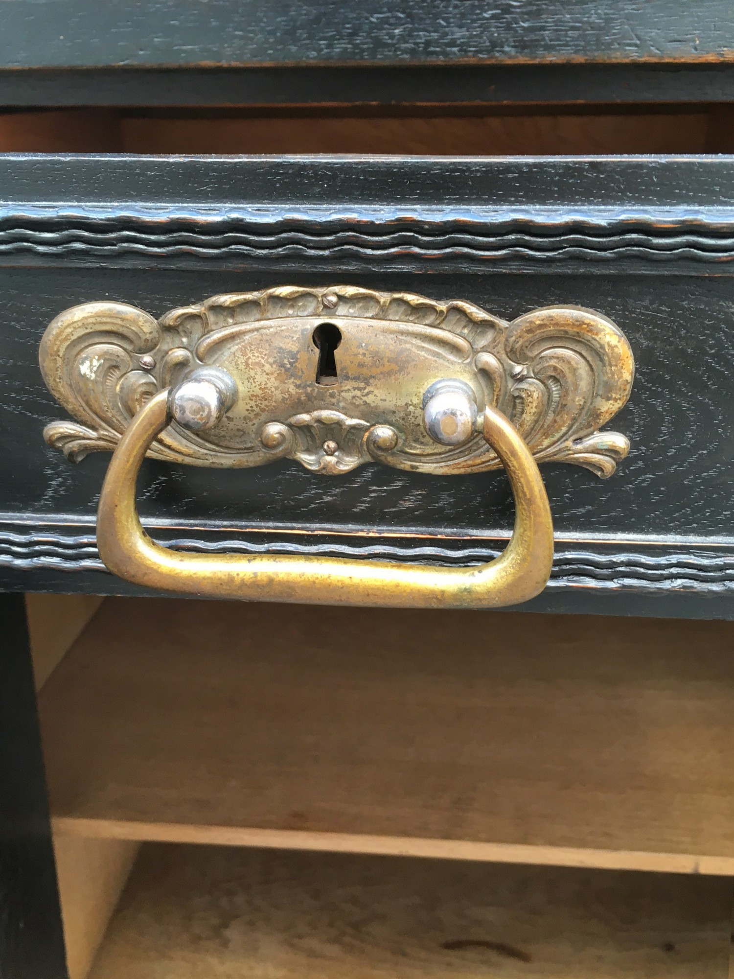 Anrichte Möbel Schrank antik noir