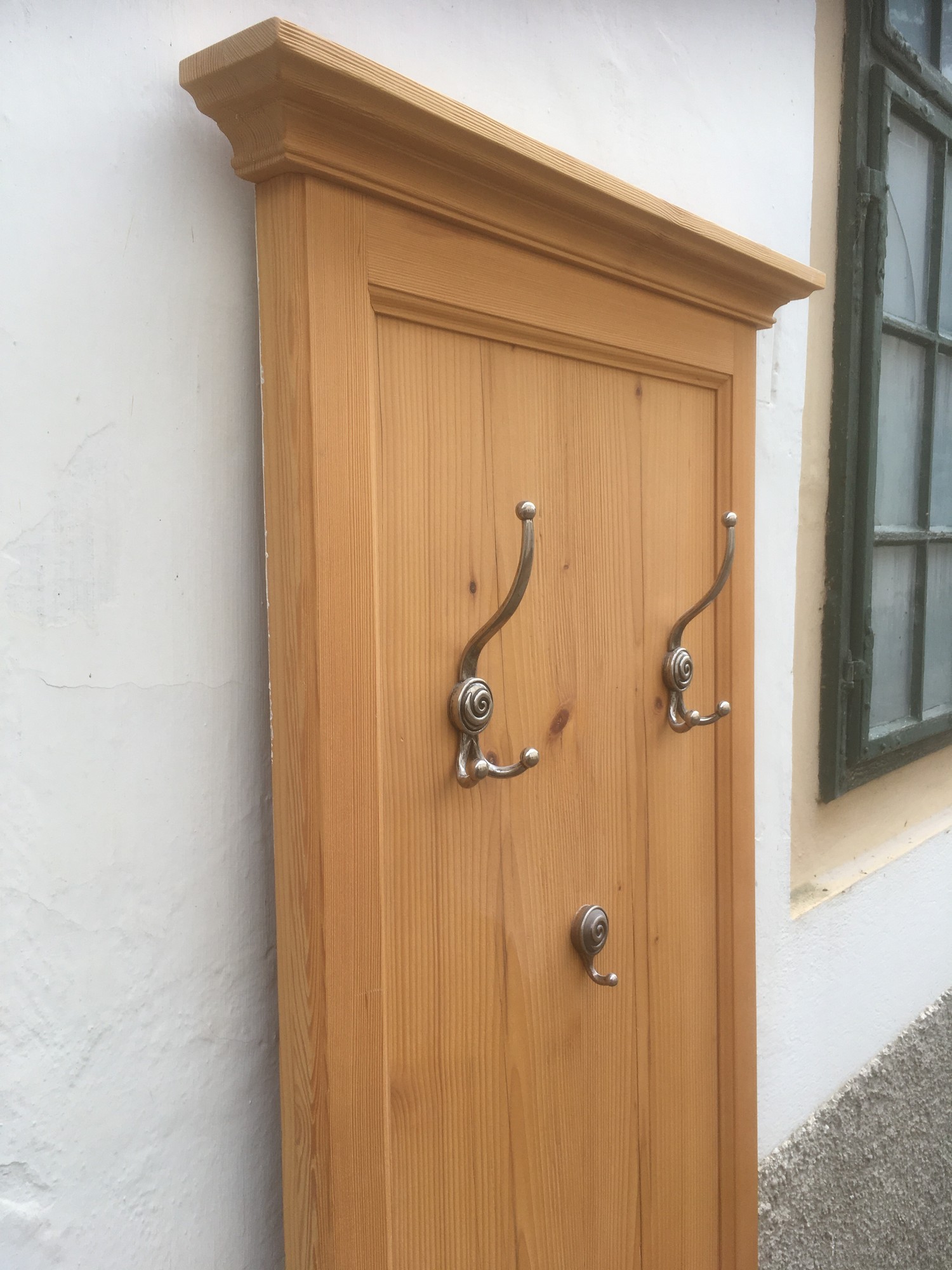 Wandpaneel Naturholz Garderobe gebraucht Holz Wandgarderobe Landhausstil