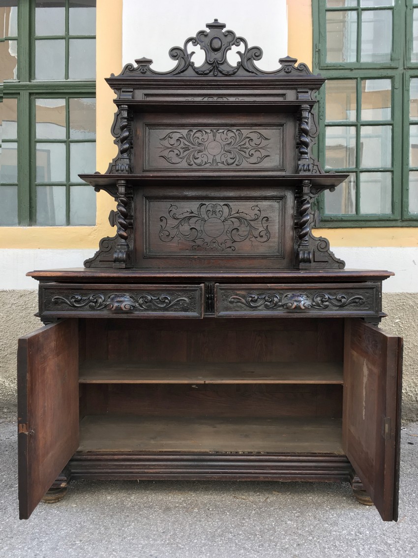 Jagdschrank Buffet Schrank antik Anrichte