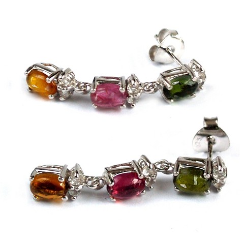 Ohrstecker Turmalin Topas