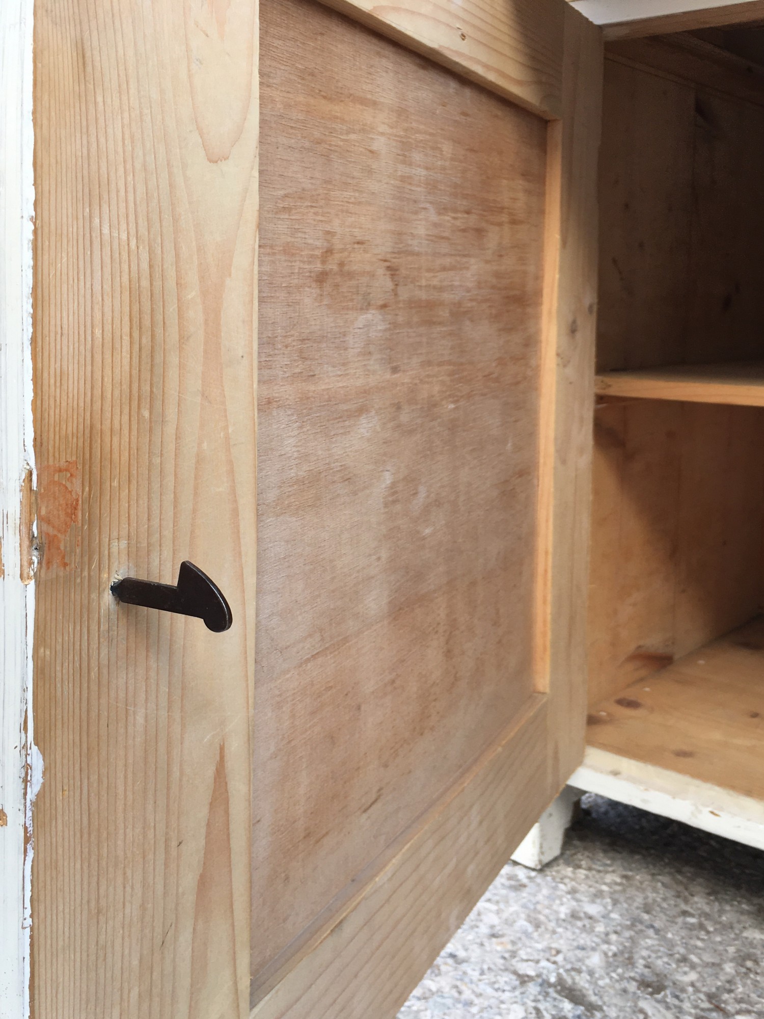 Anrichte Küchenschrank antik Buffetschrank creme Kredenz