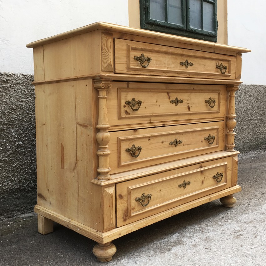 Historismus Kommode Weichholz