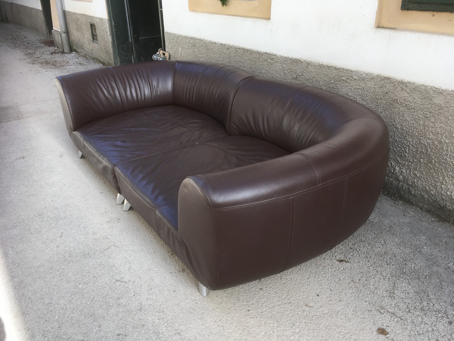 Bretz Sofa Chill Loveseat Riesensofa Leder braun Designklassiker