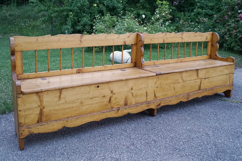 Große Truhenbank Küchenbank Möbel Sitzbank Landhausstil Sitztruhe