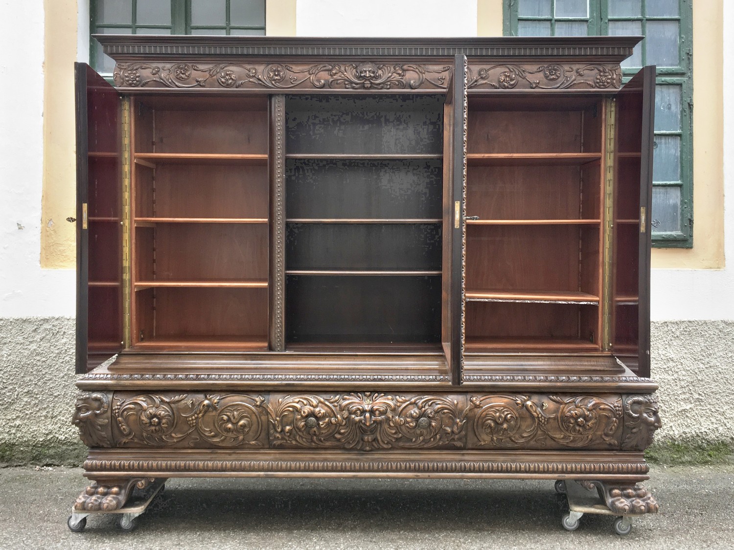 Bücherschrank Antiquität antik Möbel