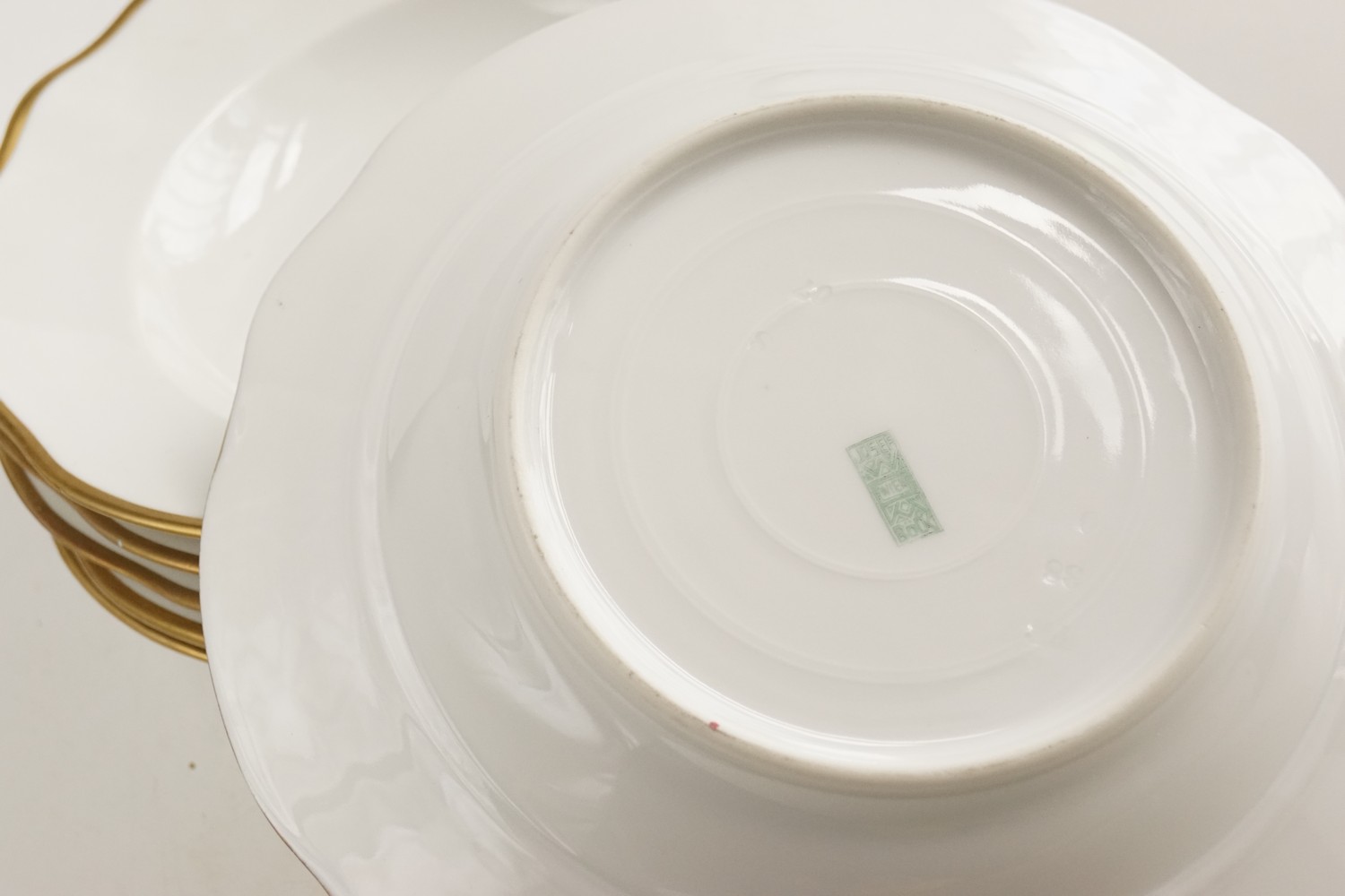 Porzellan Teller Wiener Werkstätten Josef Böck Geschirr Jugendstil Koloman Moser Goethes Galerie