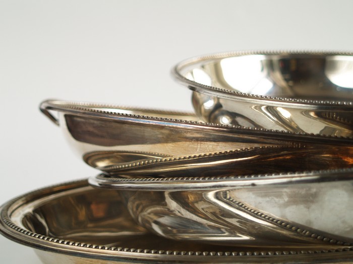 Servierplatte versilbert mit Deckel Vintage