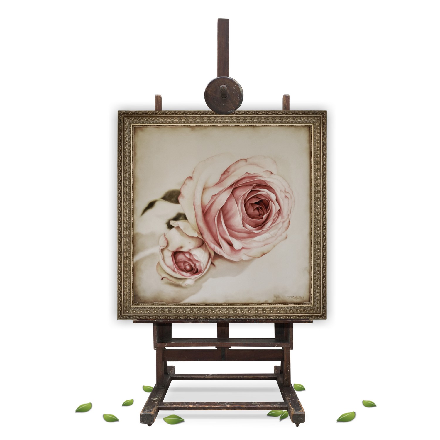 Staffelei Standstaffelei groß Holz mit Rollen fahrbar höhenverstellbar