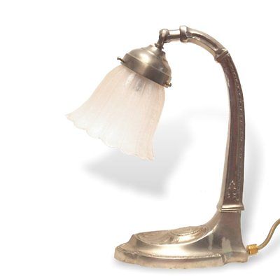 Jugendstil Tischlampe Messing elegant Tischleuchter Shabby Chic antike Lampe Jugendstil Tischlampe Messing elegant Tischleuchter Shabby Chic antike Lampe