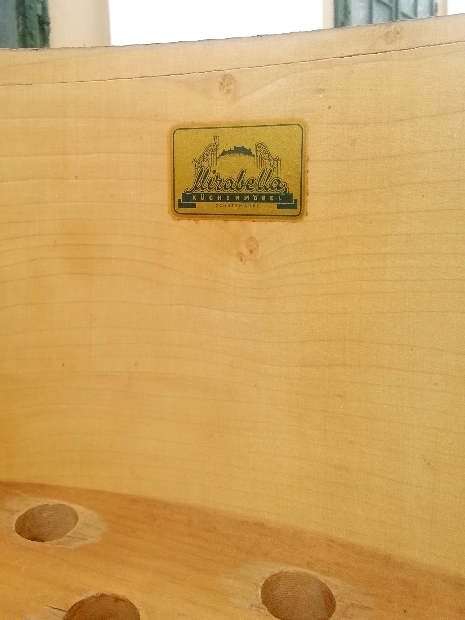 Küchenschrank 40er 50er 60er-Jahre Pastell Vintage Möbel Küche Vollholz