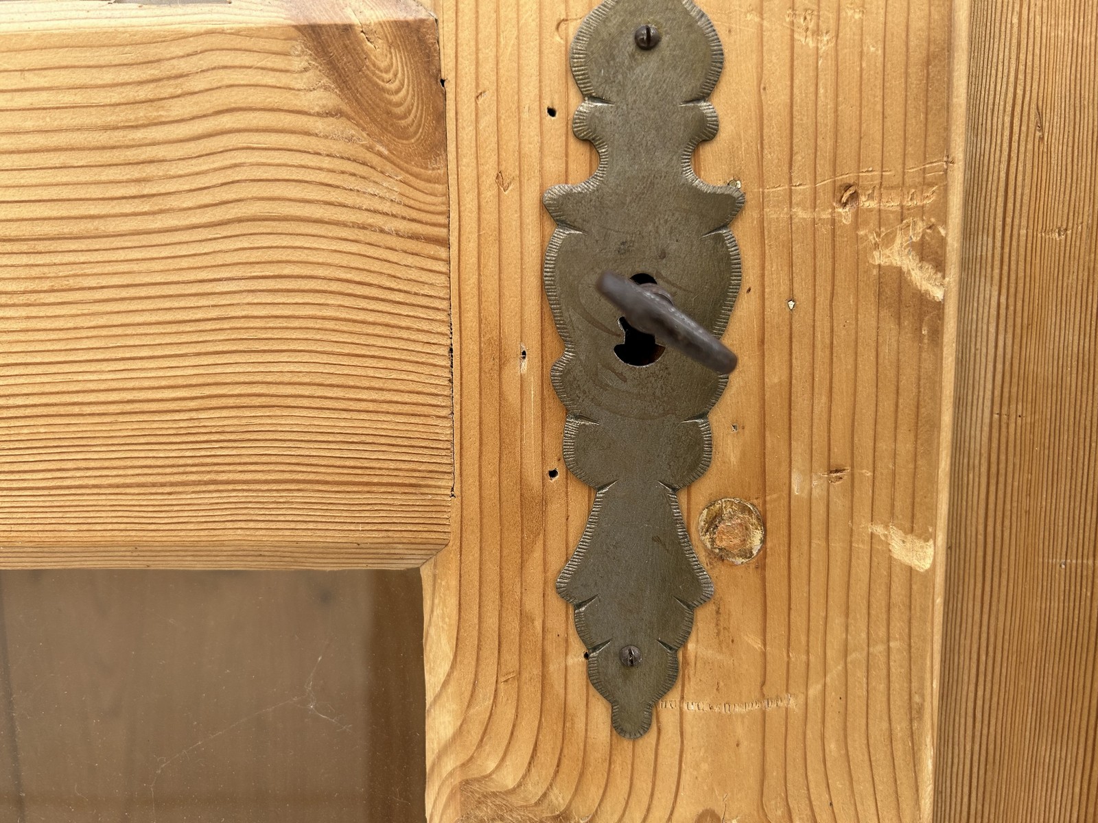 Bauernschrank Antiker Geschirrschrank Landhaus Vitrine