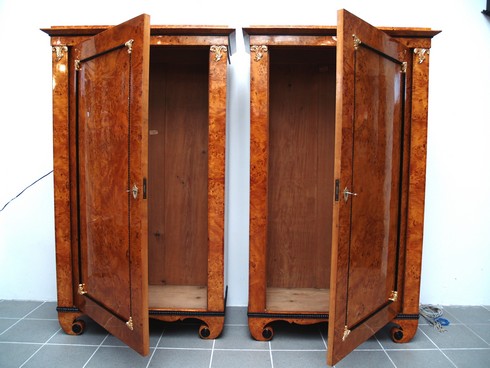 Biedermeier Schrank Birke