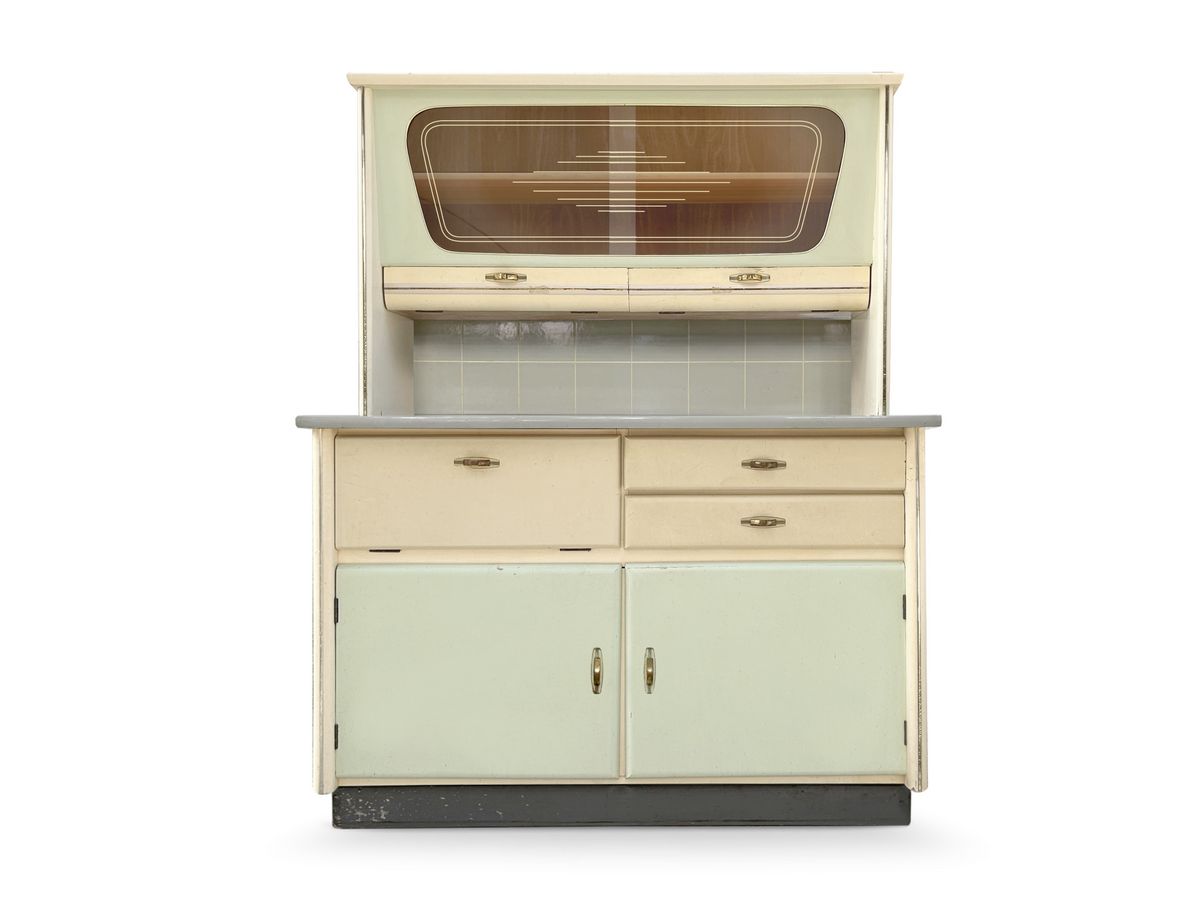 Vintage Küchenschrank Kredenz Mid Century Pastell 60er Mid Century Kredenz Vintage Küchenschrank Pastell 1960s Retro Möbel