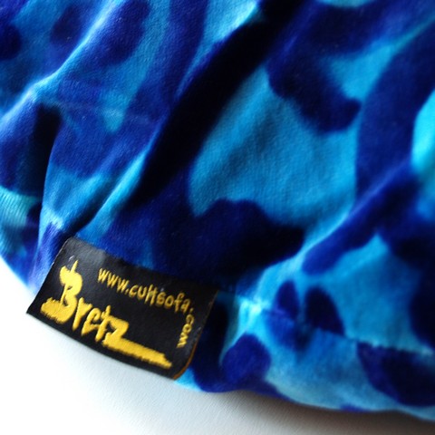 Bretz Kissen rund blaue Ranke