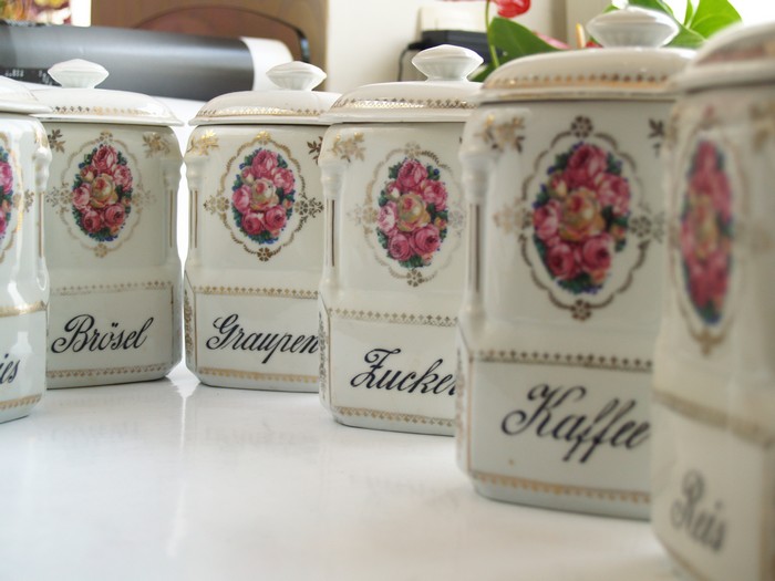 Porzellan Vorratsdose