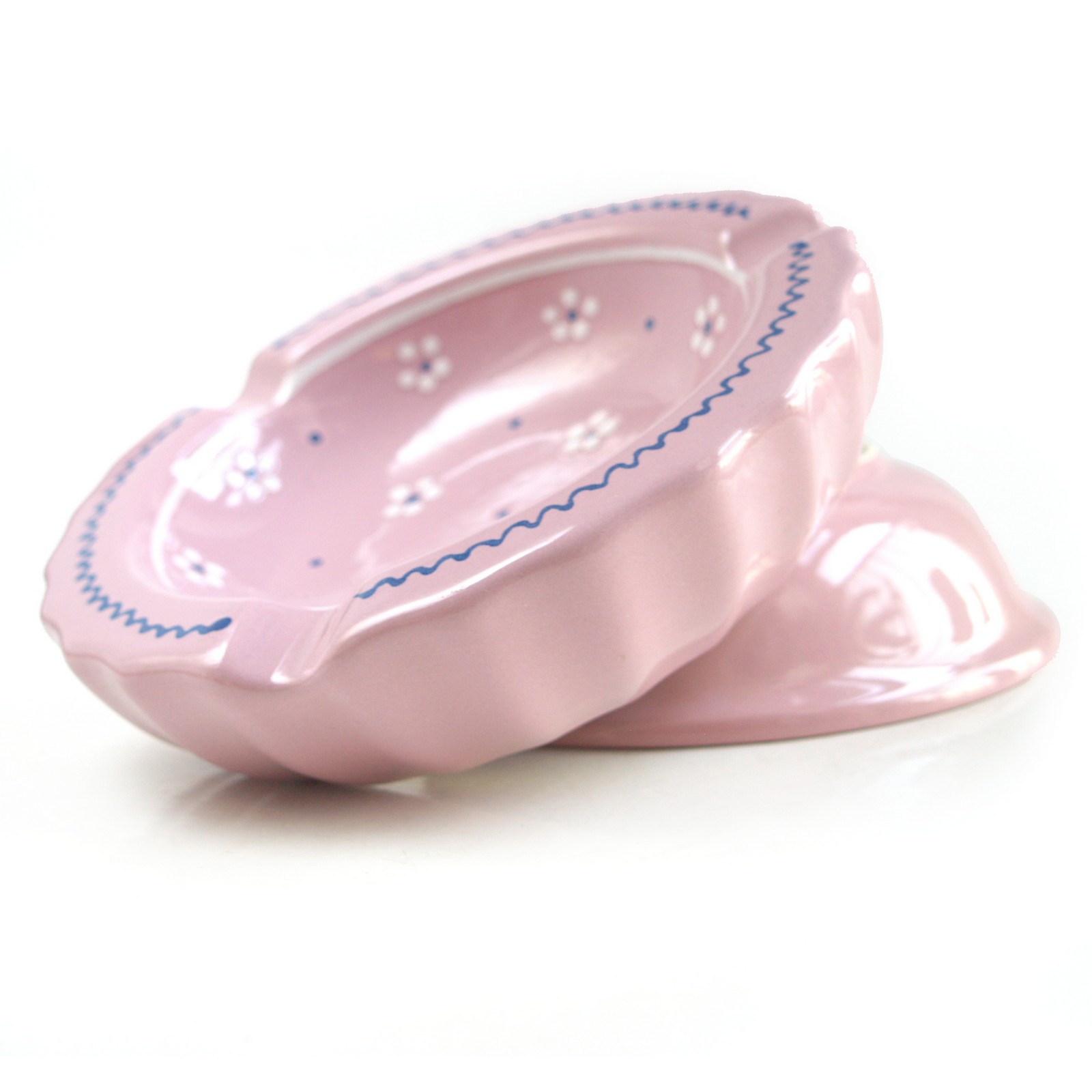 Gmundner Keramik Aschenbecher Ascher Dirndl rosa  Gmundner Aschenbecher Rosa