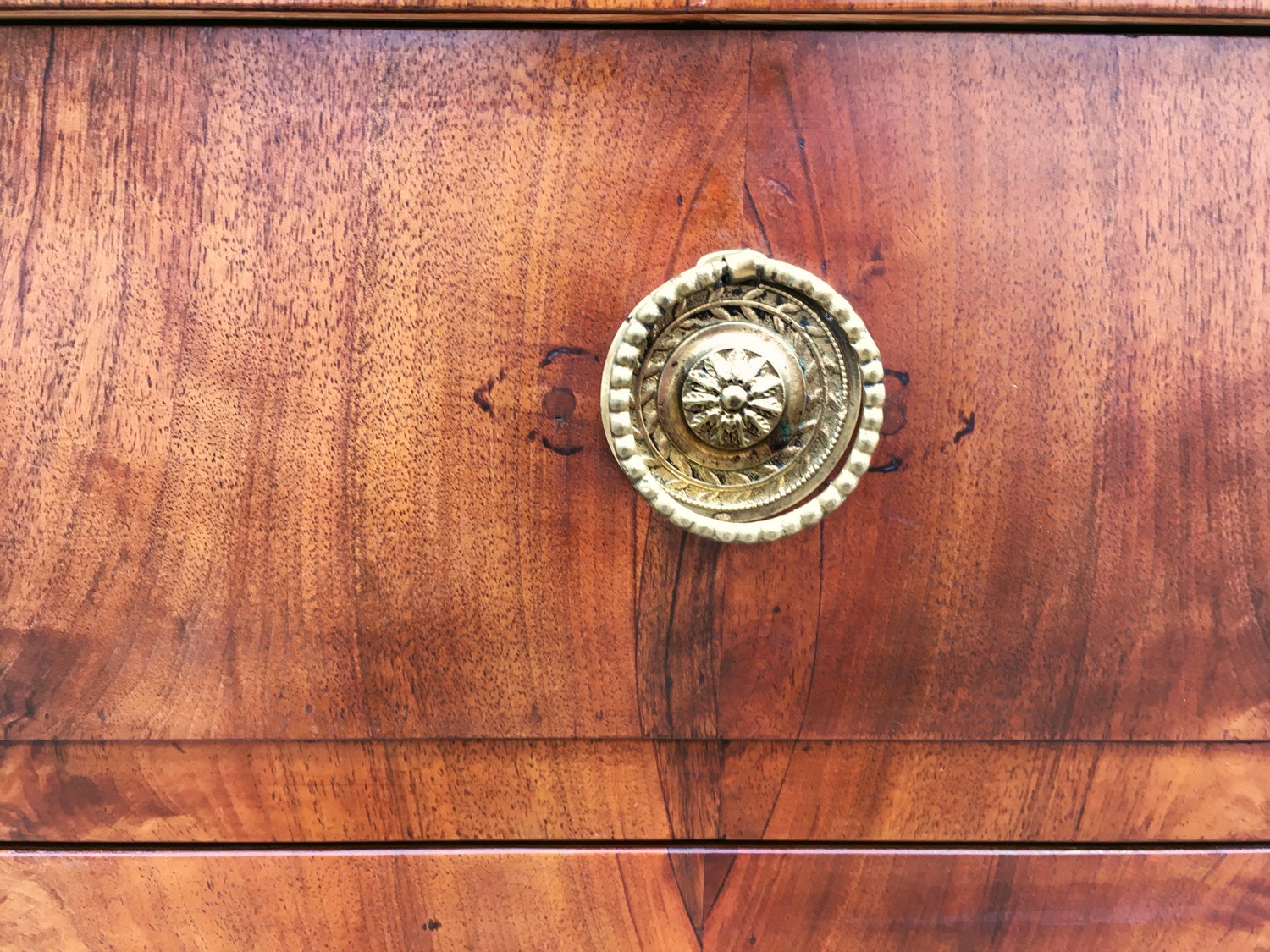 Kommode Ladenkommode Biedermeier Nussholzfurnier antik original