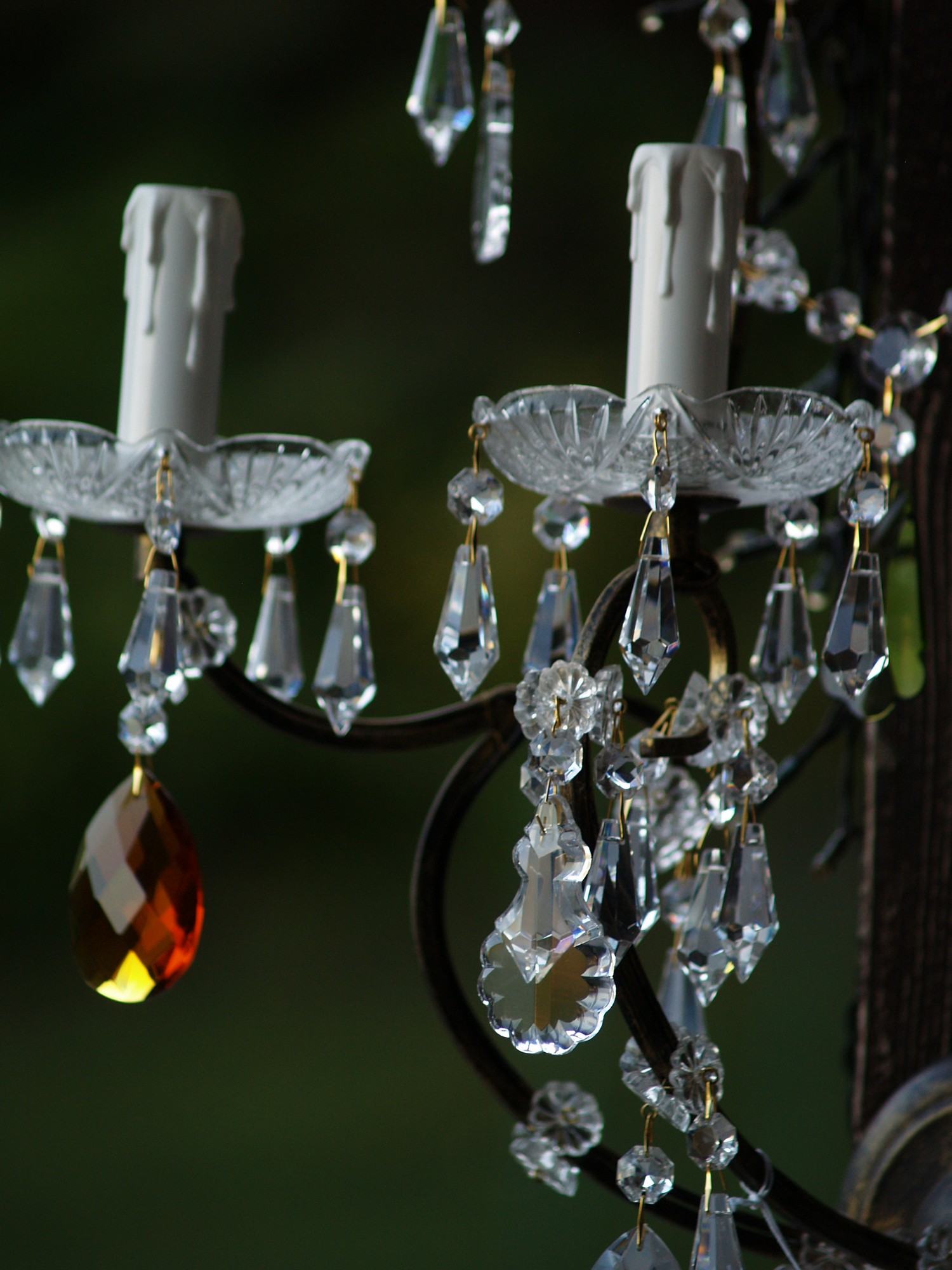 Mystischer Wandleuchter Bleikristall feurige Wandlampe Orion Wien Sale Ausstellungsstück Landhausstil Hotelmöbel Requisitemöbel