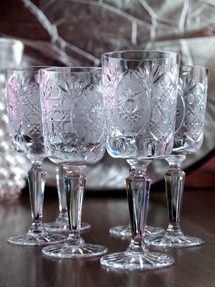 Bleikristall Suessweinglas handgeschliffen