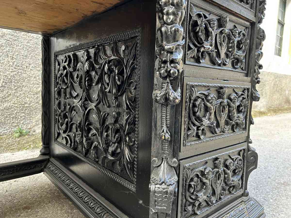 Antiquität Renaissance Schreibtisch antik Barock Möbel