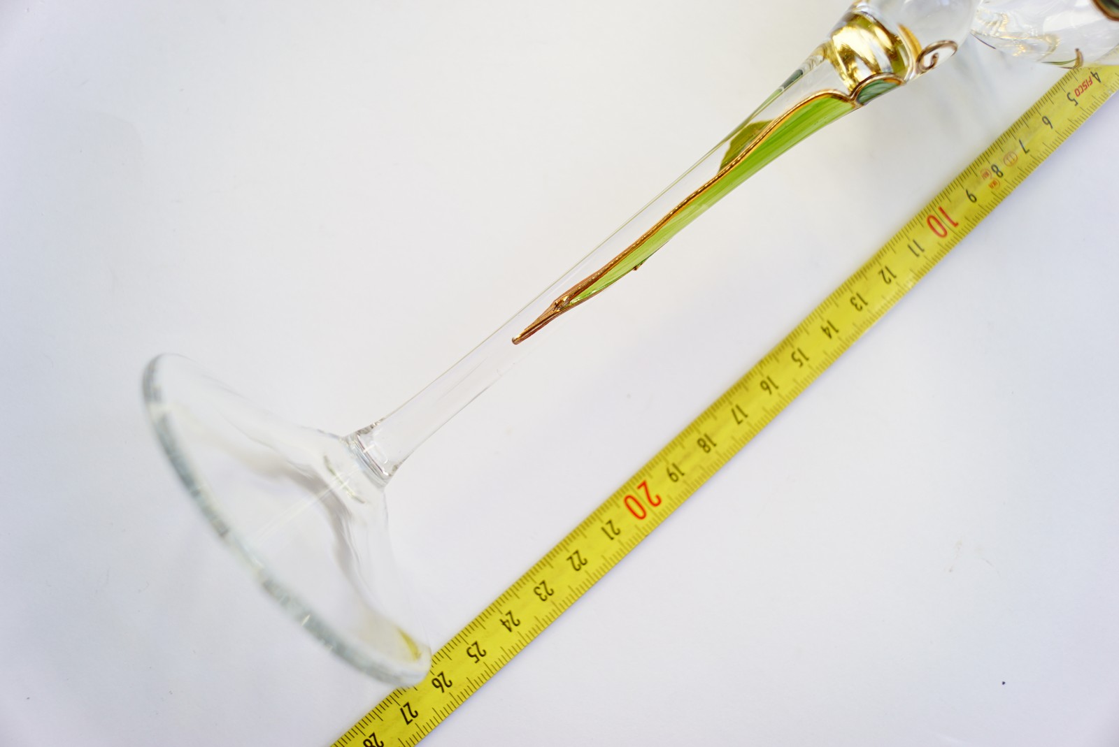 Bleikristall Weingläser Traumwelten Ginko grün gold Spritzwein