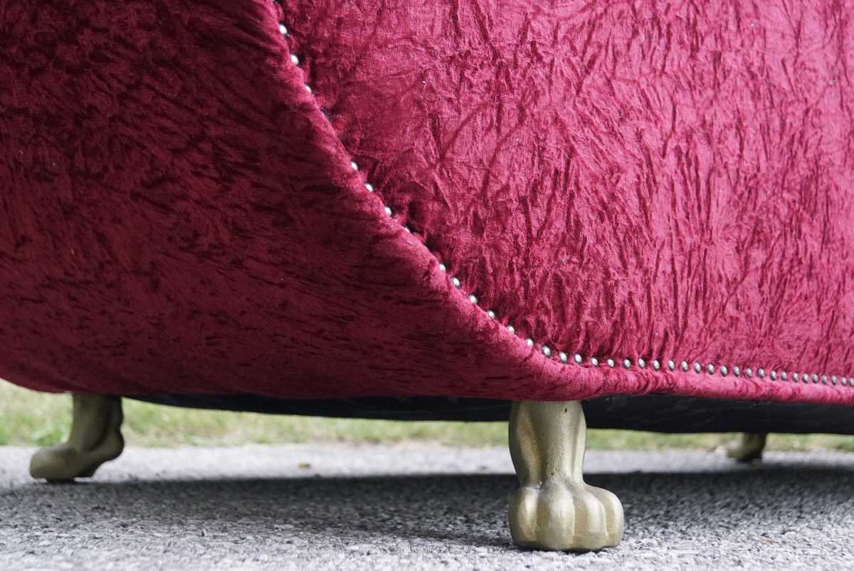 Bretz Sofa gebraucht Löwentatzen gold Gaudi Rot