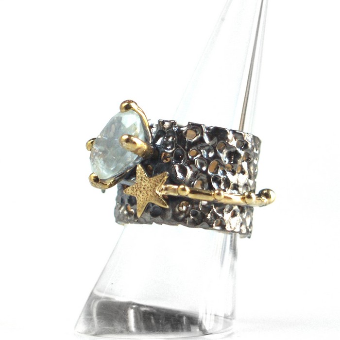 Ring Aquamarin Stern