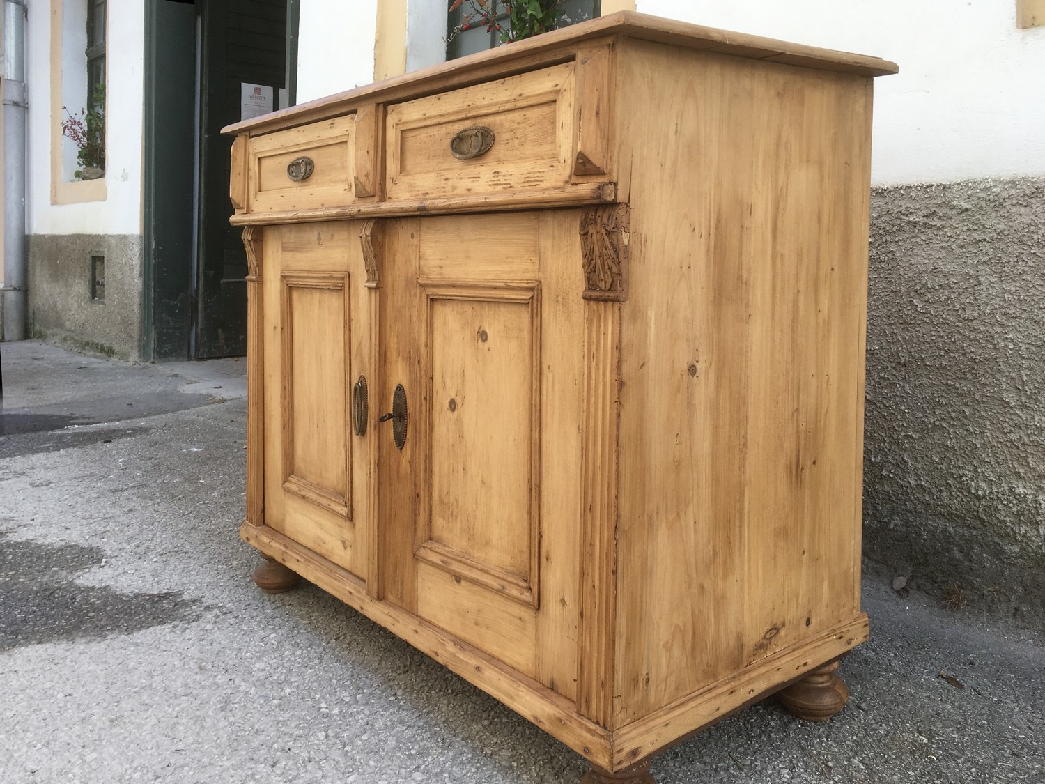 Kommode Anrichte Historismus Weichholz antik